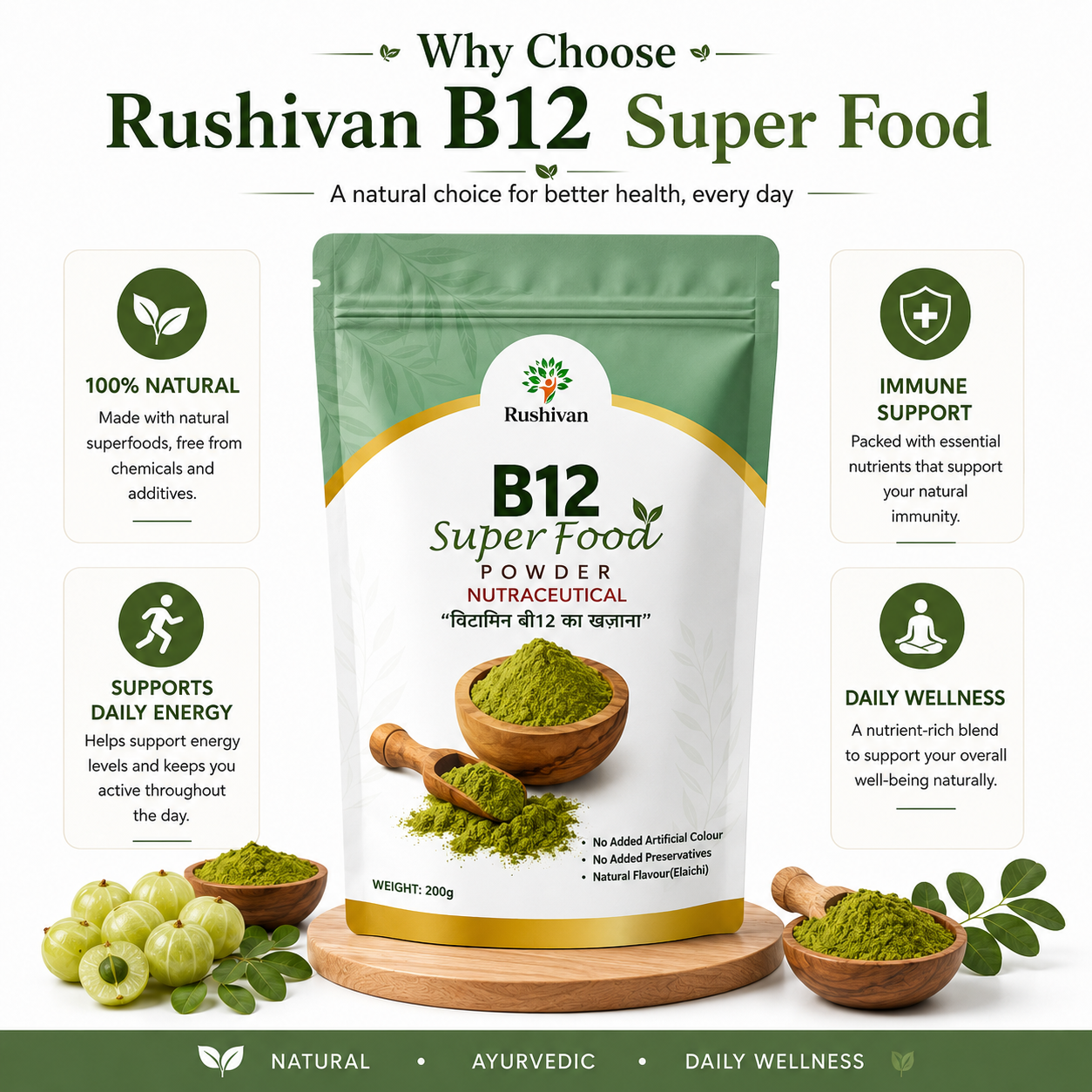B12 SuperFood Powder – The Best Remedy for Fatigue, Gut Issues & Vitamin B12 Deficiency
