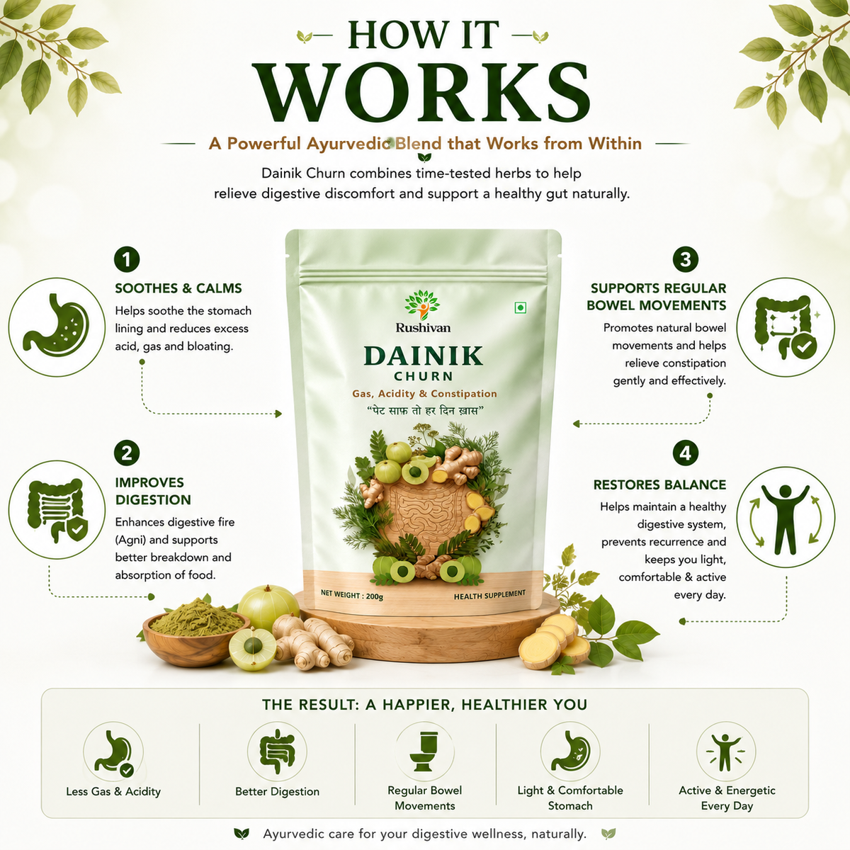 Dainik Churn - 100% Ayurvedic — Digestive Wellness Support
