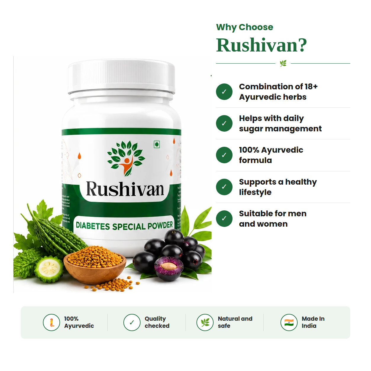 Diabetes Special Powder – Supports Healthy Fasting Sugar Levels in 30 Days | Trusted by 20000+ Customers