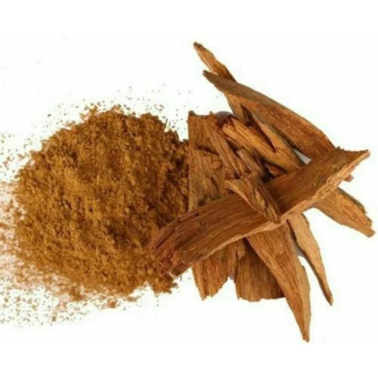 Vijaysar bark chips with vijaysar powder